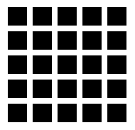 Que voyez-vous entre les carrés ? Du gris ? Et pourtant il n'y en a pas.
