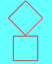 Le cube d'en haut a la meme taille que le cube d'en bas !